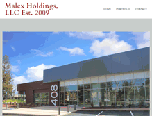 Tablet Screenshot of malexholdings.com